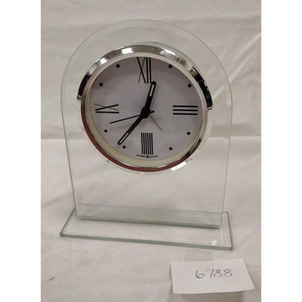 Howard Miller Regent Table Clock 645-579 – Glass Arch & Quartz Alarm NOT TESTED